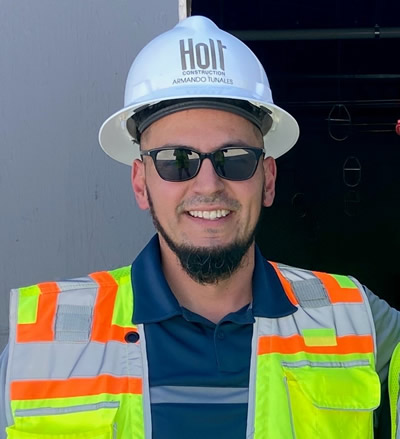 Armando Tunales, General Superintendent with Holt Construction